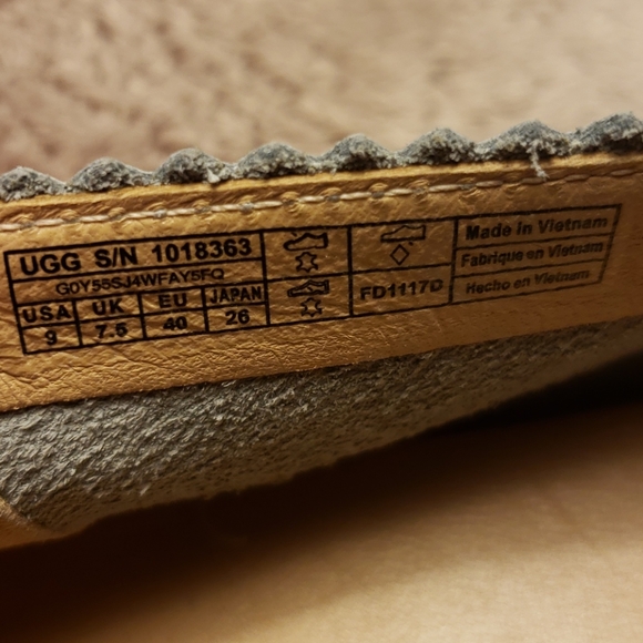 Pndpy UGG vista nubuck slip in flat. Sz 9. NWT - Picture 5 of 6